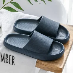 Slippers / Tøfler Blå – (kendt som Happy Flops)